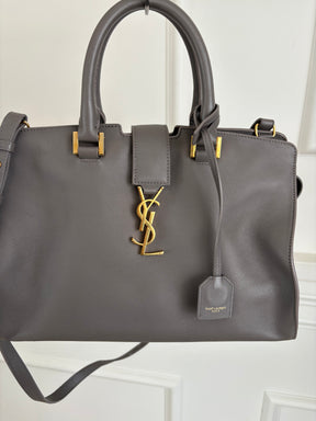 YSL Monogram Cabas leather crossbody bag