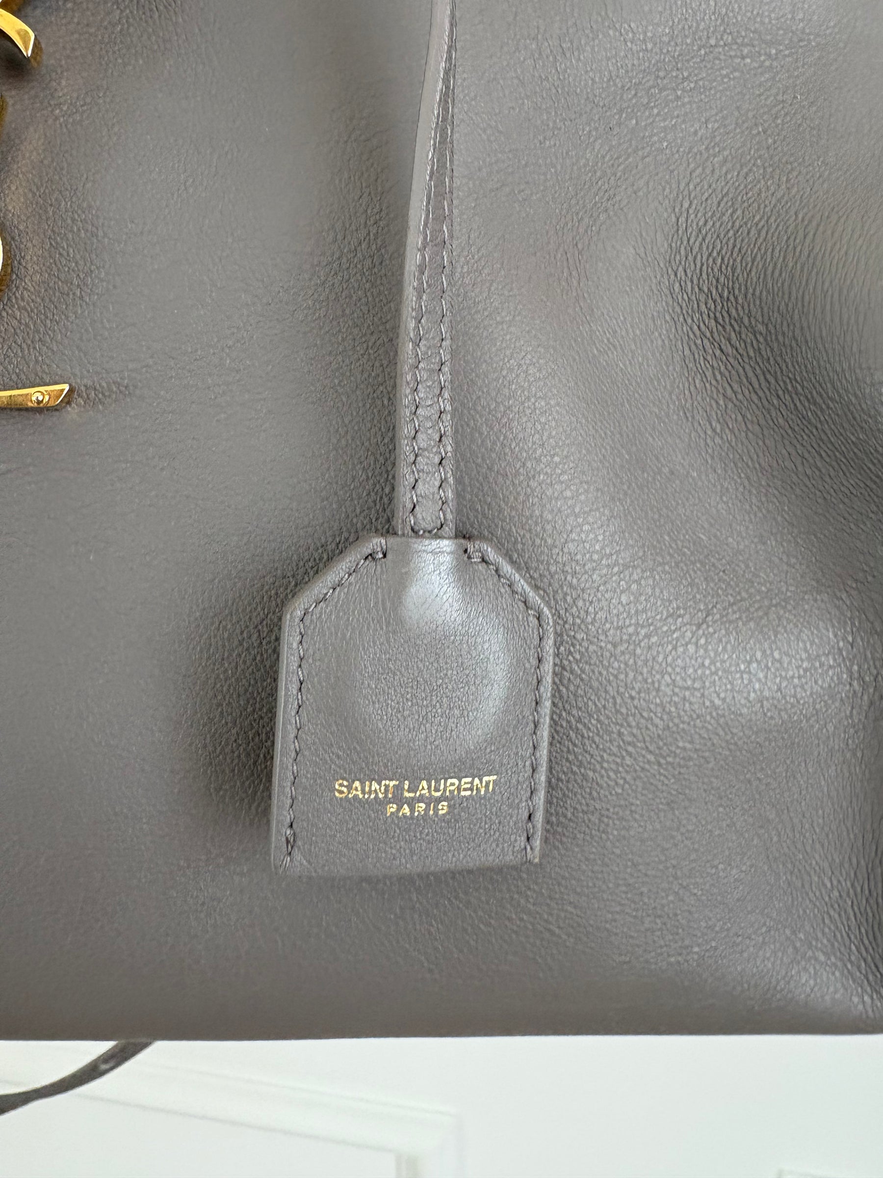 YSL Monogram Cabas leather crossbody bag