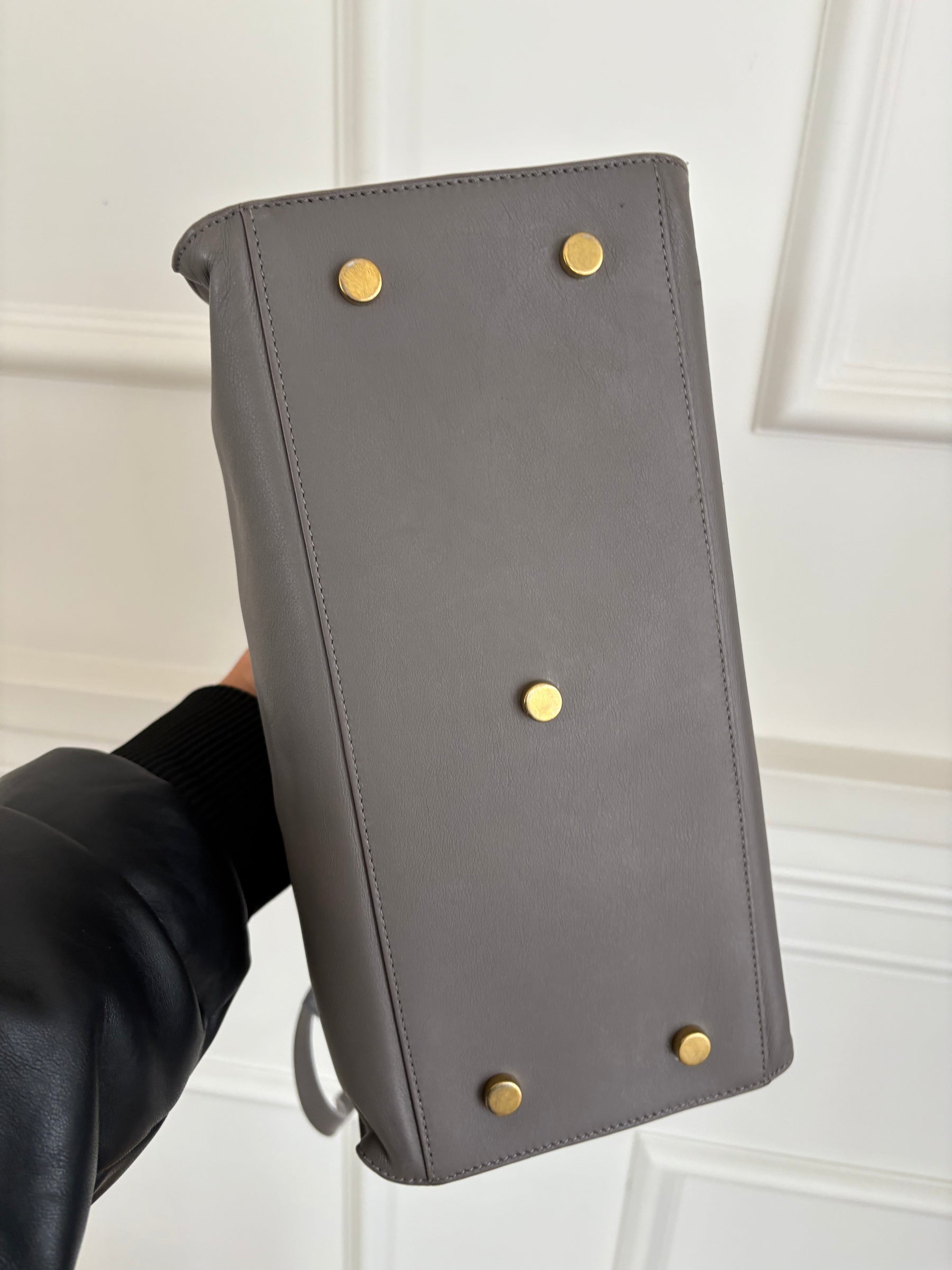 YSL Monogram Cabas leather crossbody bag