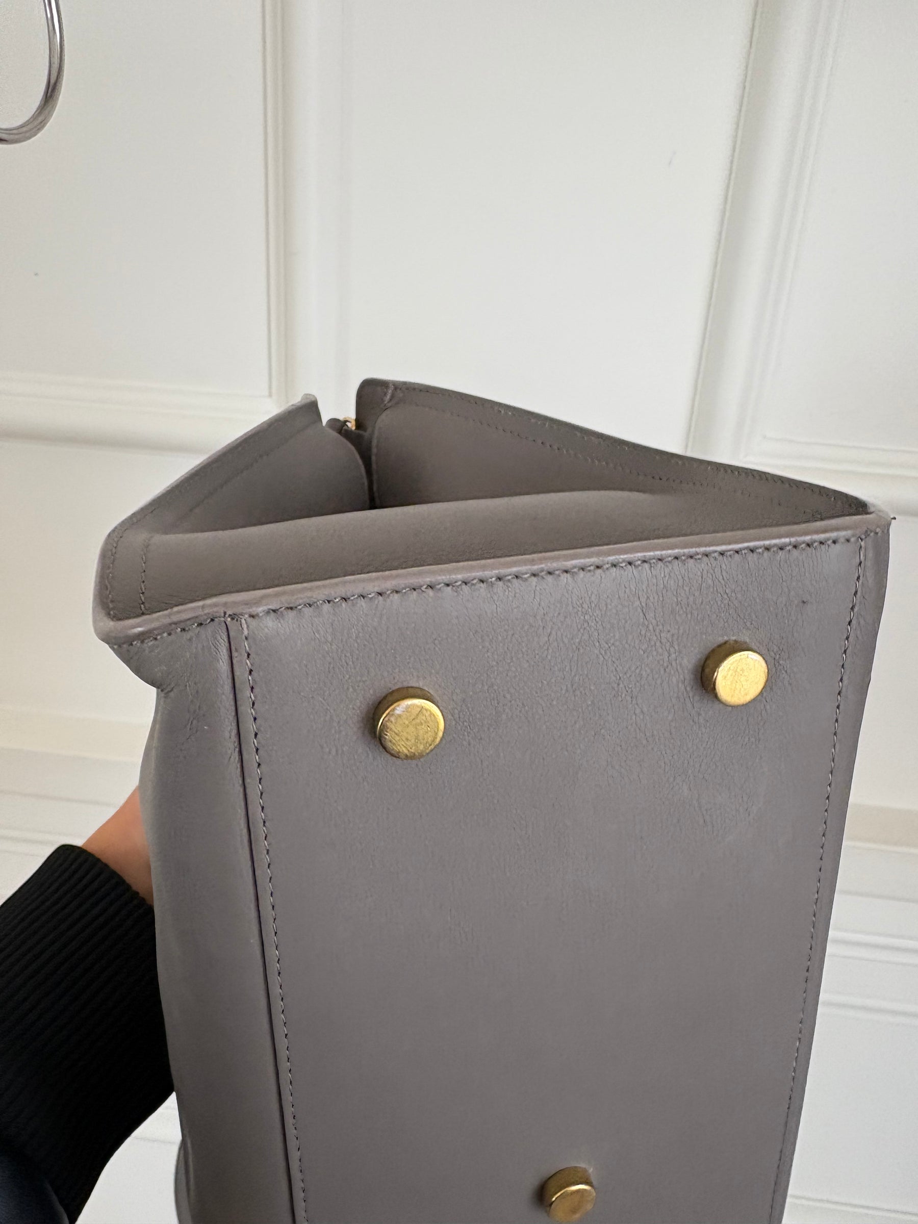 YSL Monogram Cabas leather crossbody bag