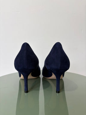 Jimmy Choo Romy Navy Suede Pump, 36.5