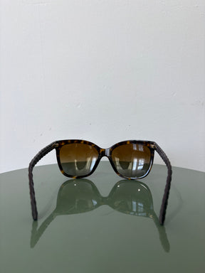 Chanel Butterfly Polarized Sunglasses Tortoishell