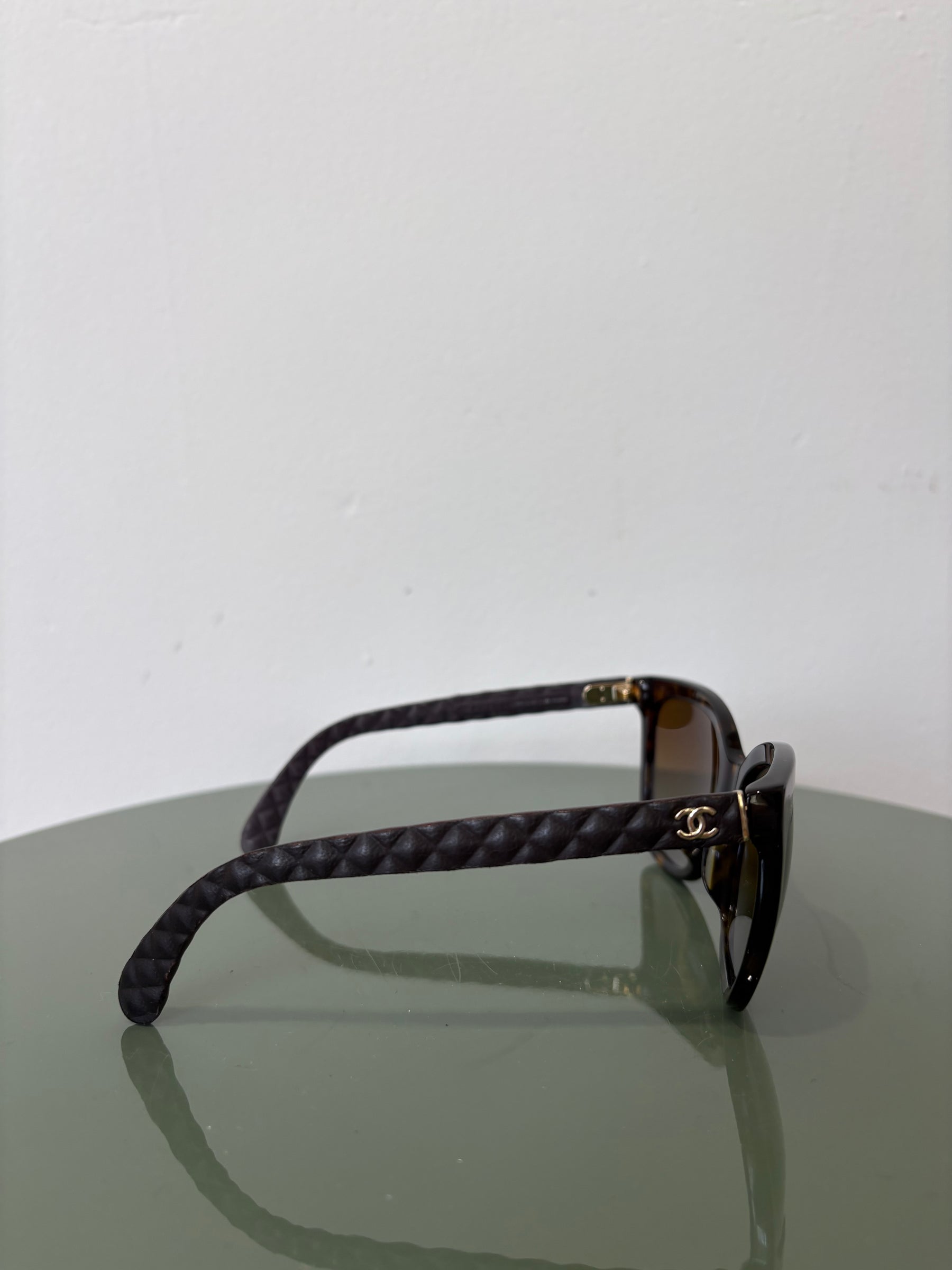 Chanel Butterfly Polarized Sunglasses Tortoishell