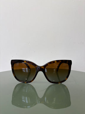 Chanel Butterfly Polarized Sunglasses Tortoishell