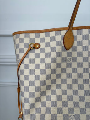 Louis Vuitton Neverfull GM Tote Damier Azur Canvas