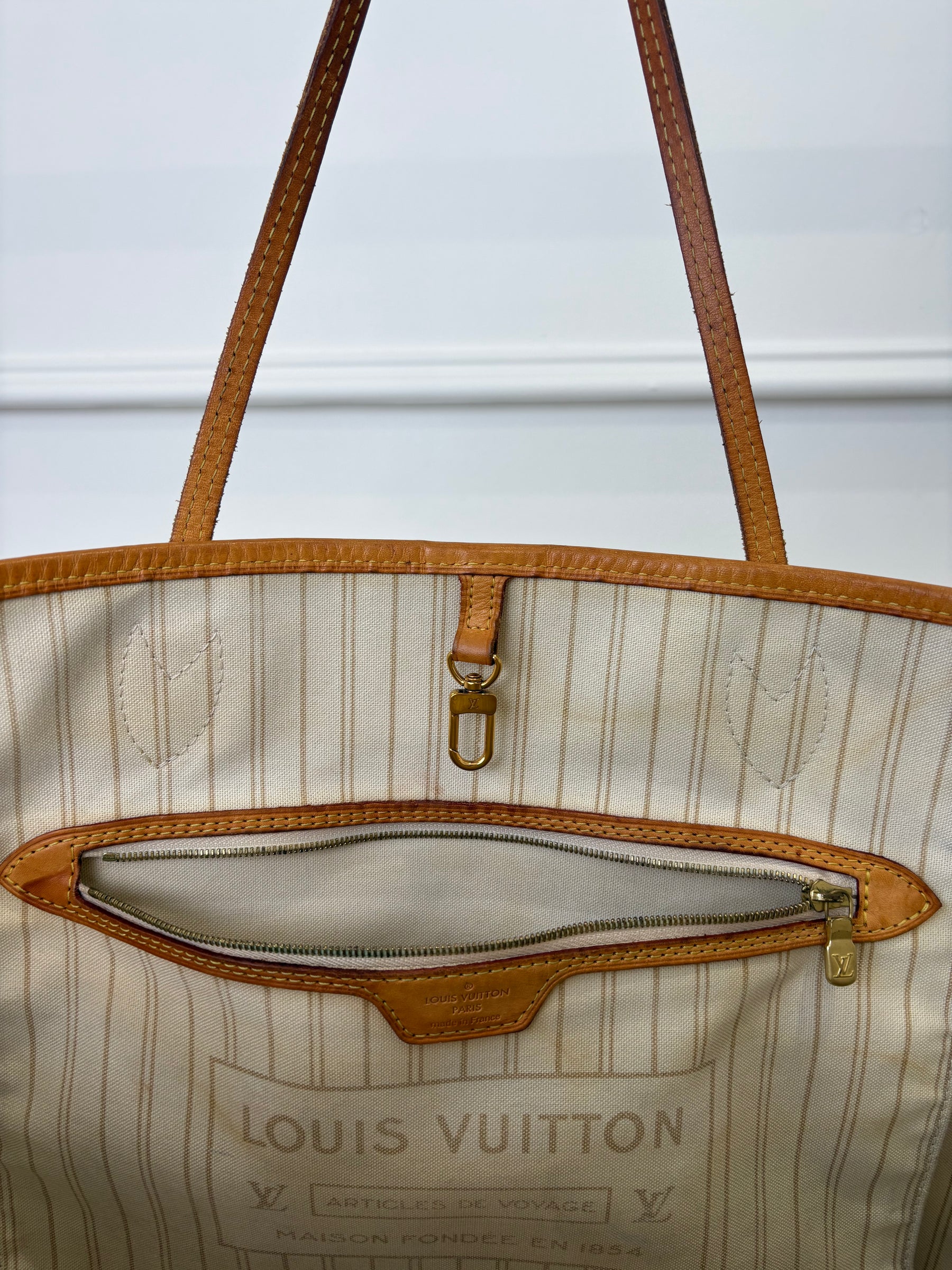 Louis Vuitton Neverfull GM Tote Damier Azur Canvas