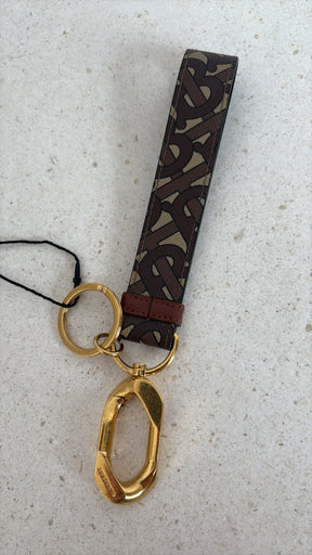 Buberry Canvas Monogram Keyring