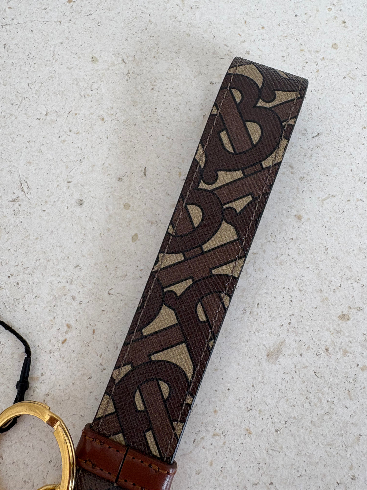 Buberry Canvas Monogram Keyring