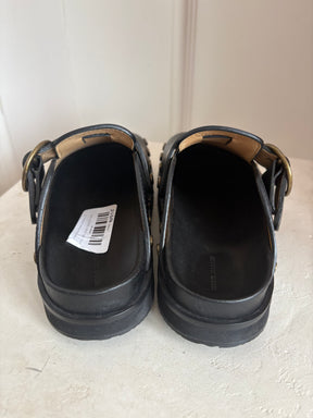 Isabel Marant Buckle Studded Clogs Black, 37