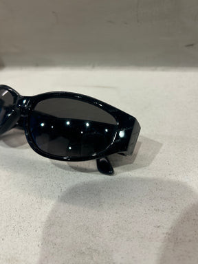 Balenciaga Black All Over Logo Sunglasses