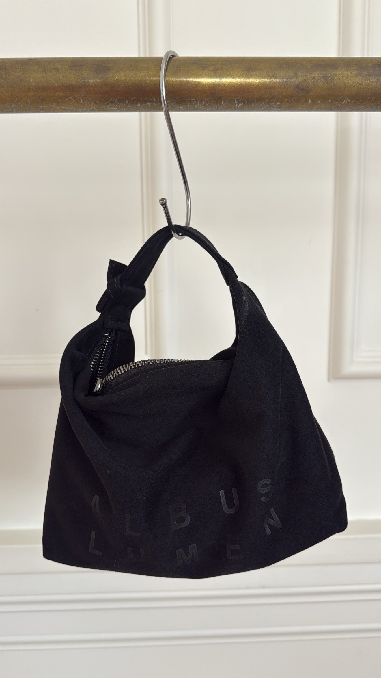 Albus Lumen Cloth Bag With  Logo In Black