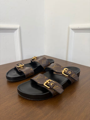 Louis Vuitton Bom Dia Mule Monogram Brown, 39