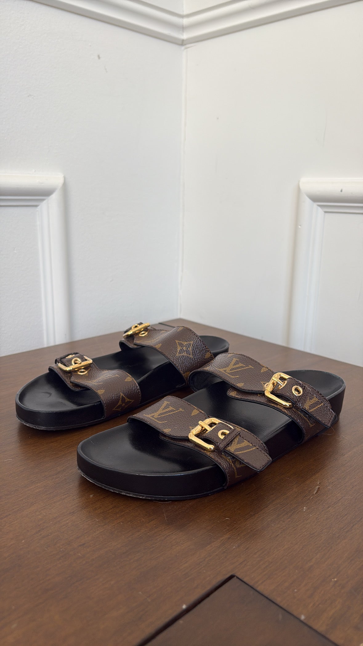Louis Vuitton Bom Dia Mule Monogram Brown, 39