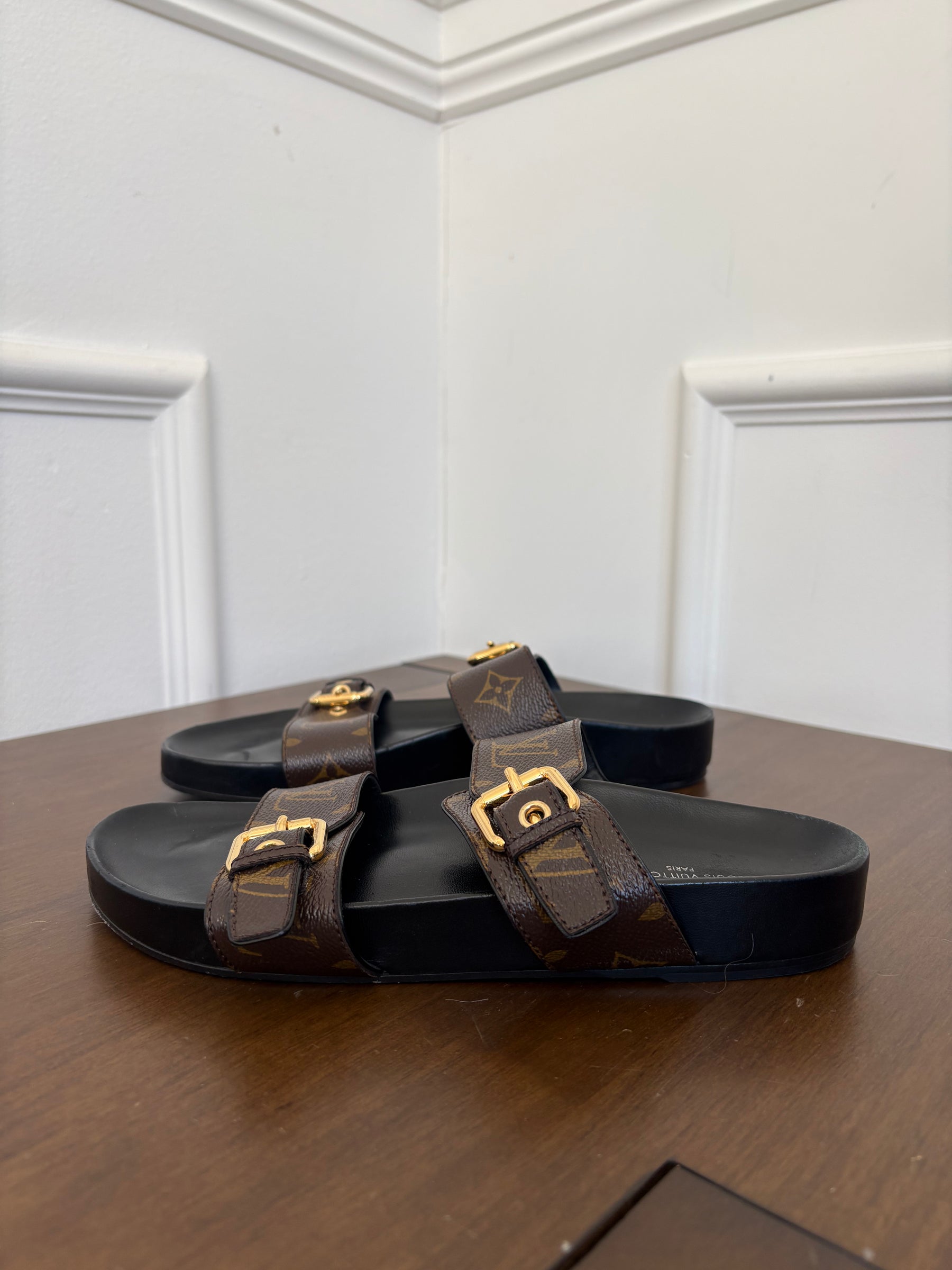 Louis Vuitton Bom Dia Mule Monogram Brown, 39