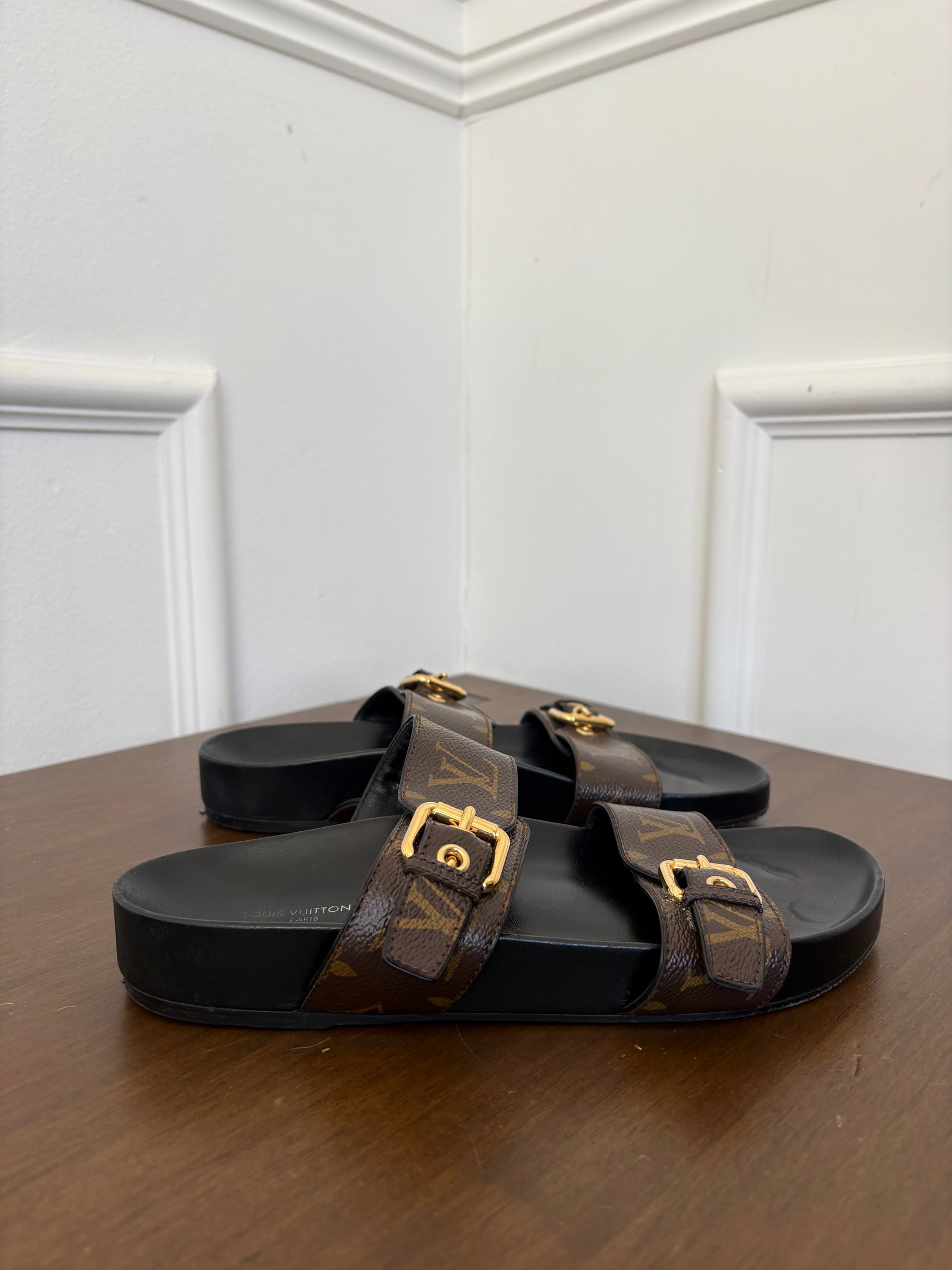 Louis Vuitton Bom Dia Mule Monogram Brown, 39