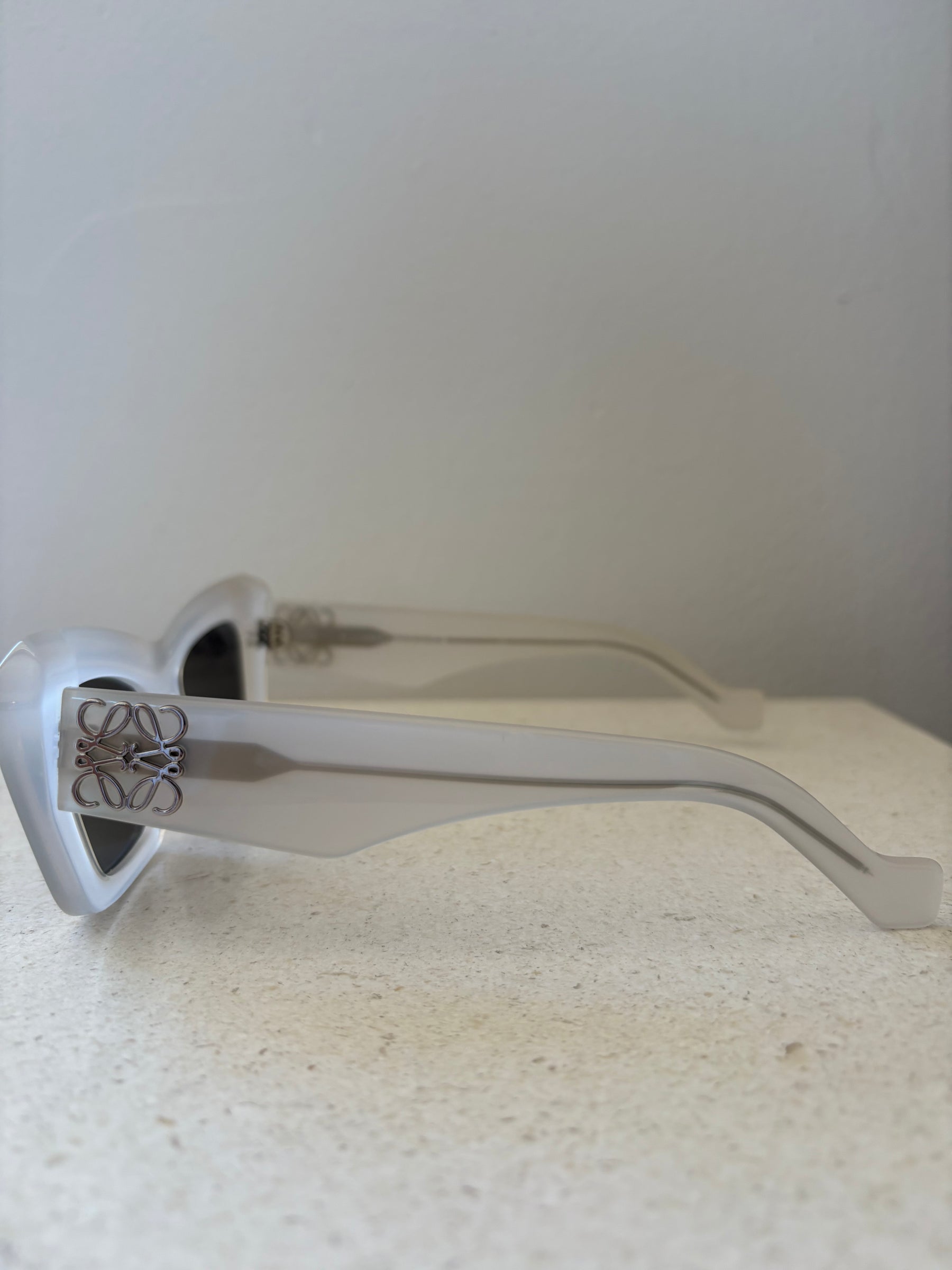 Loewe Smokey White Cat Eye Sunglasses