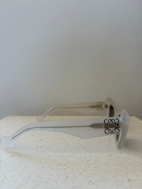 Loewe Smokey White Cat Eye Sunglasses