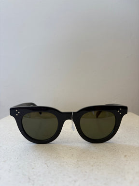 Celine Black Round Sunglasses