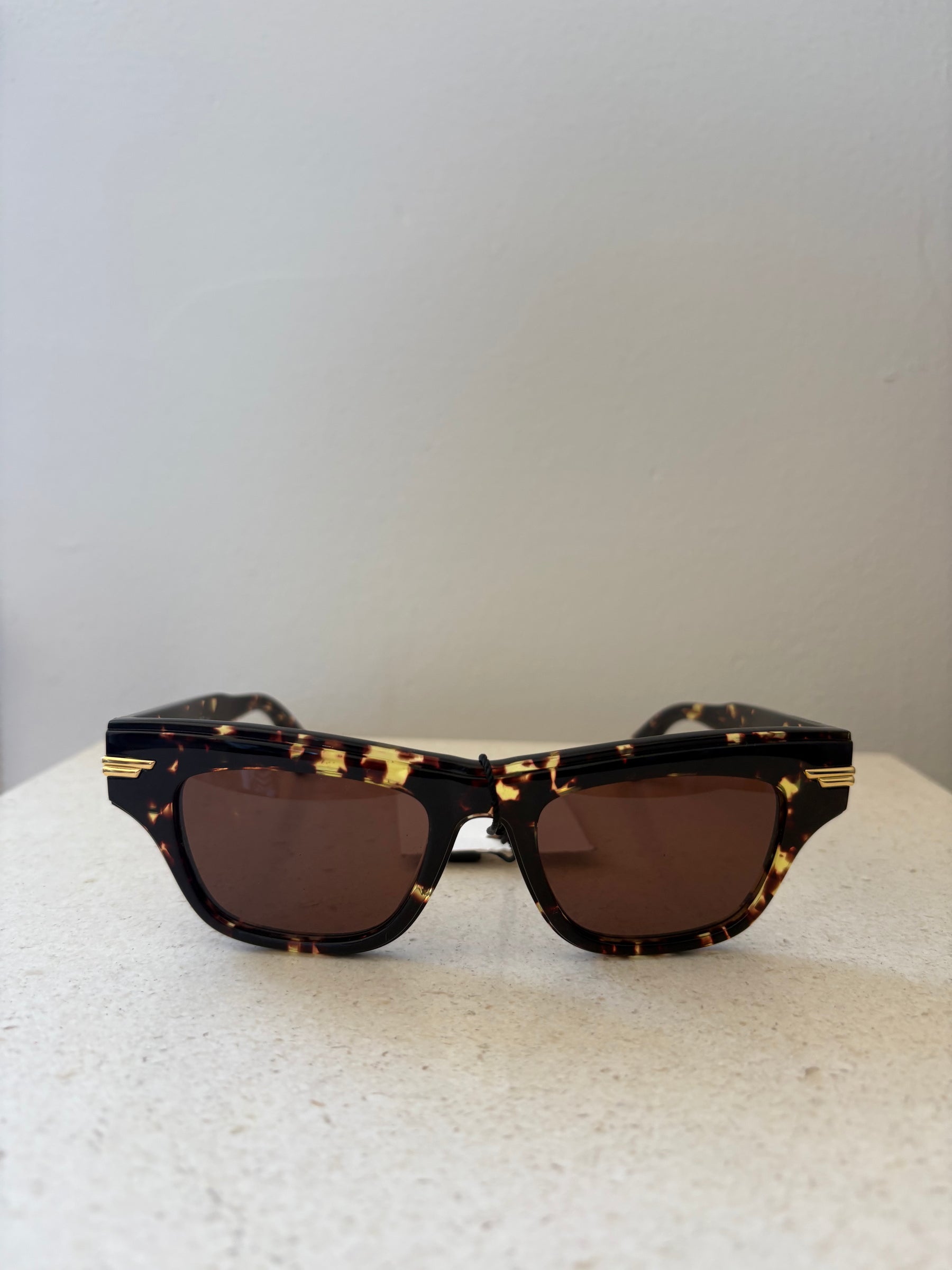 Bottega Veneta Tortoiseshell Cat Eye Sunglasses