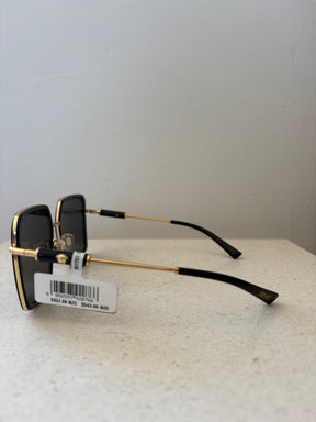 Versace Black Square Medusa Arm Sunglasses