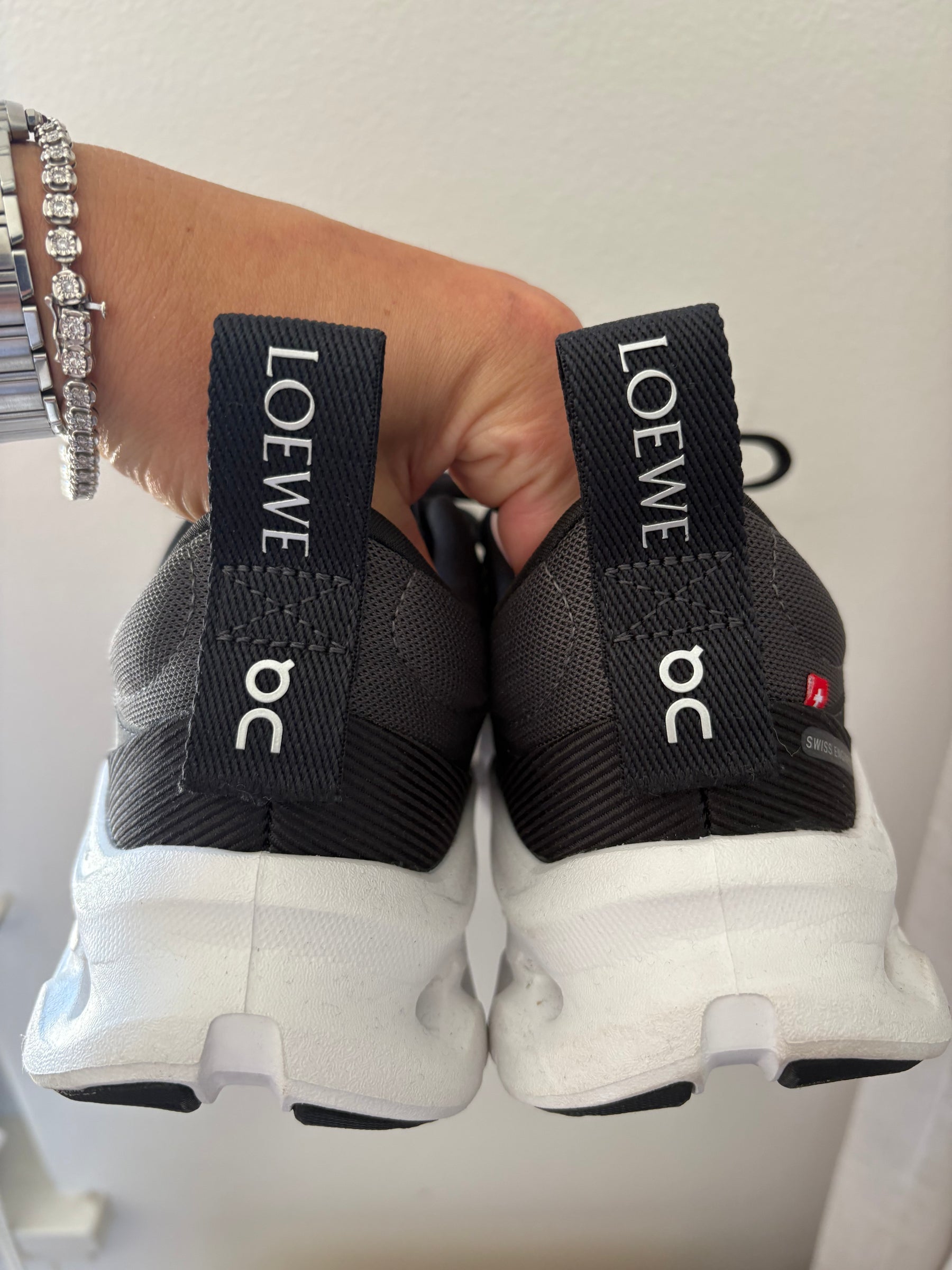 Loewe x ON Black and White Sneakers, 37