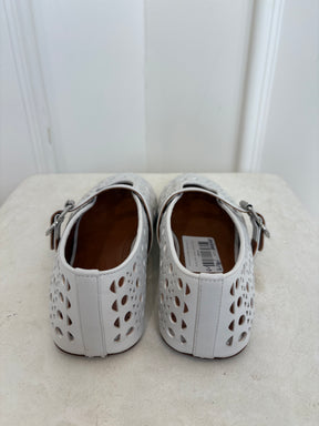 Alaïa Ballet Flats Vienne Lambskin White, 37