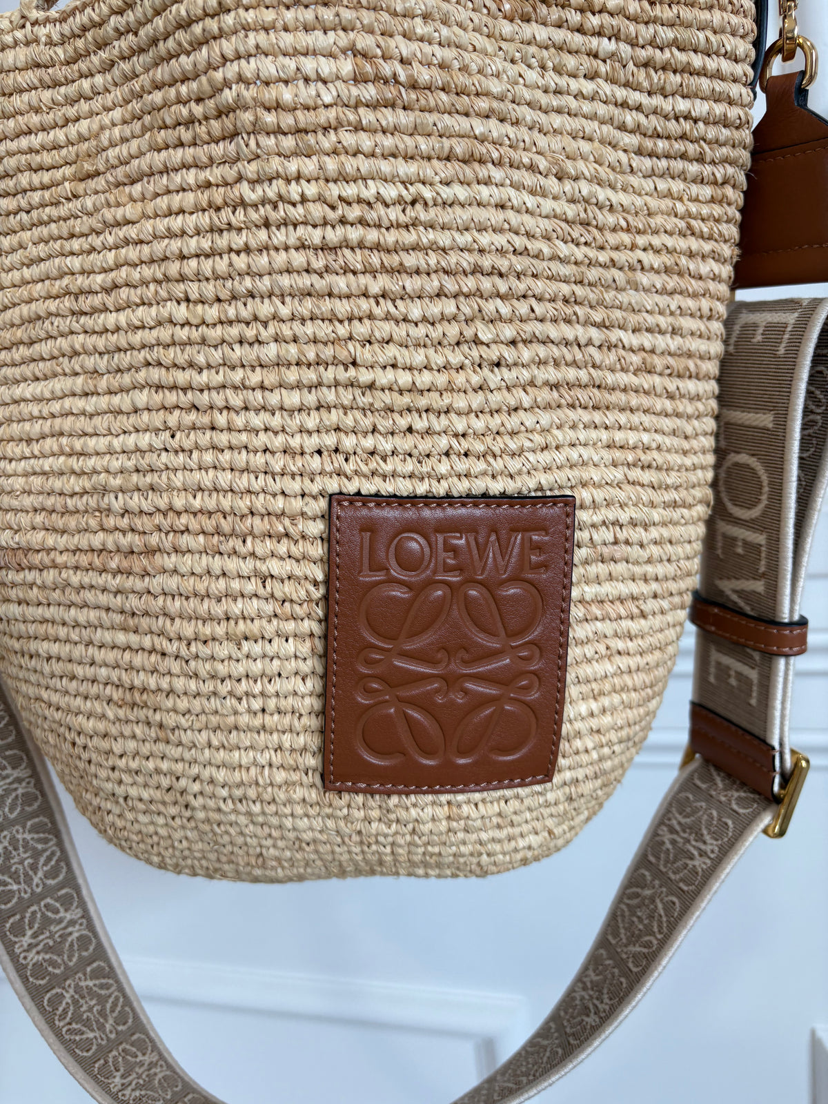 Loewe Raffia Slit Crossbody Bag