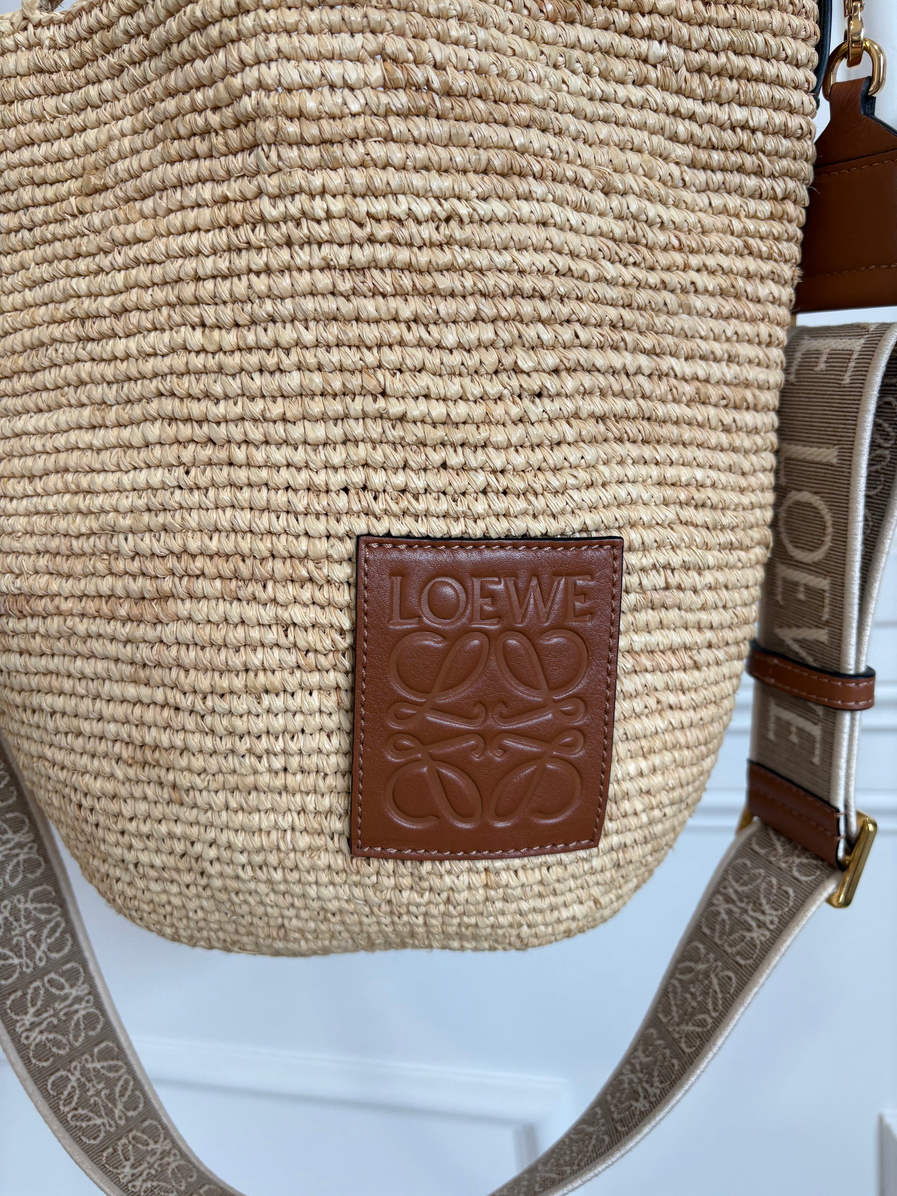 Loewe Raffia Slit Crossbody Bag