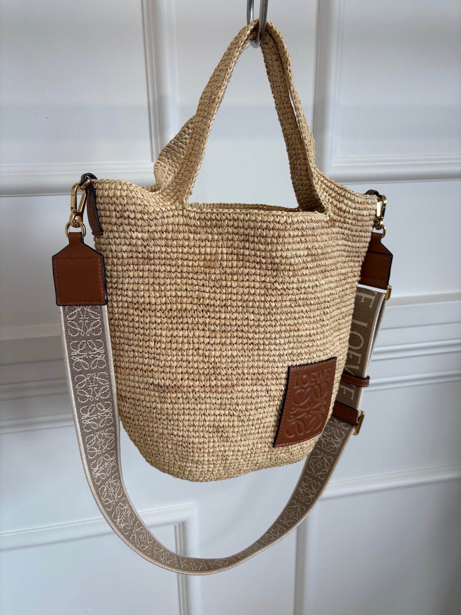 Loewe Raffia Slit Crossbody Bag