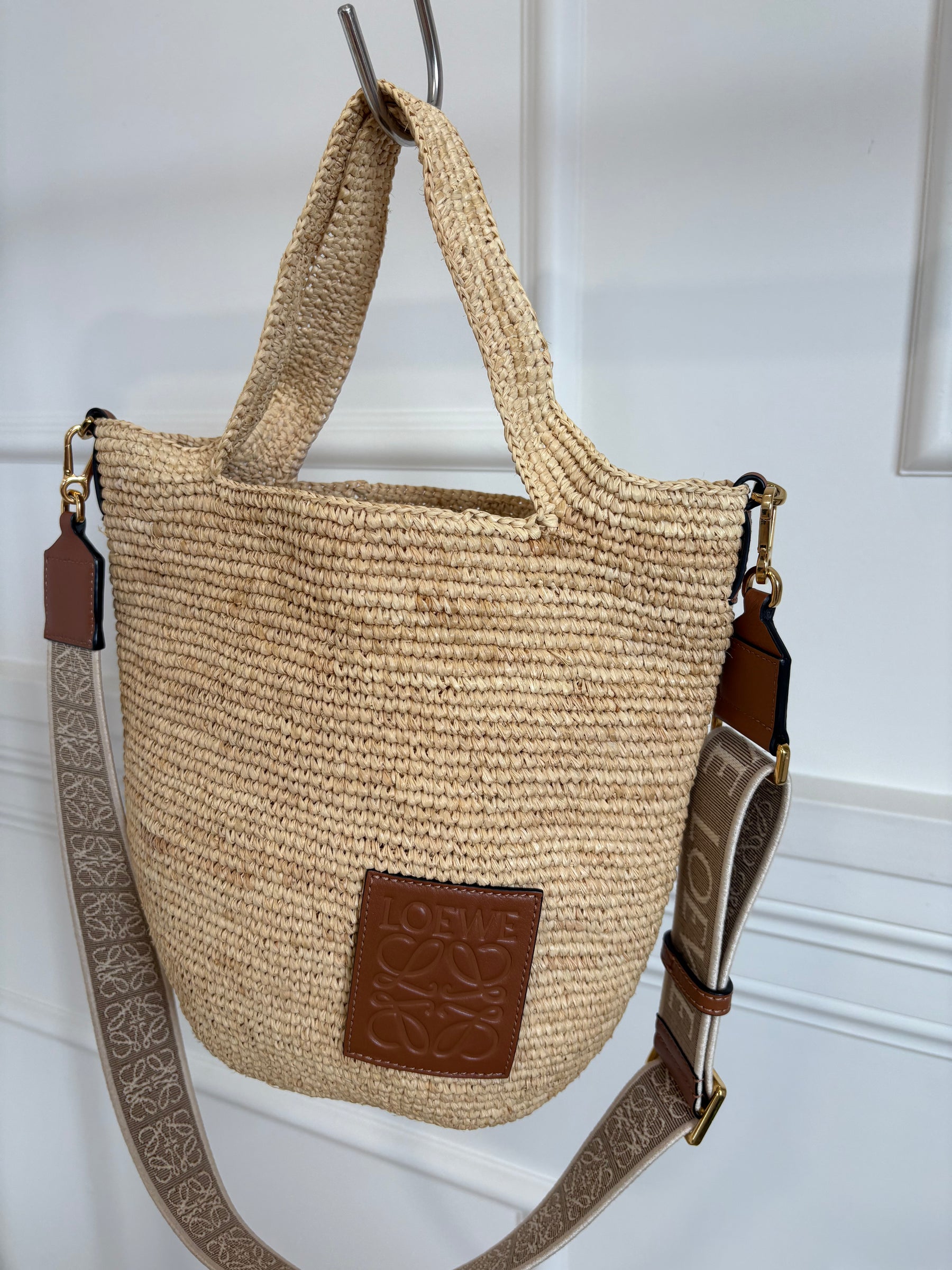 Loewe Raffia Slit Crossbody Bag