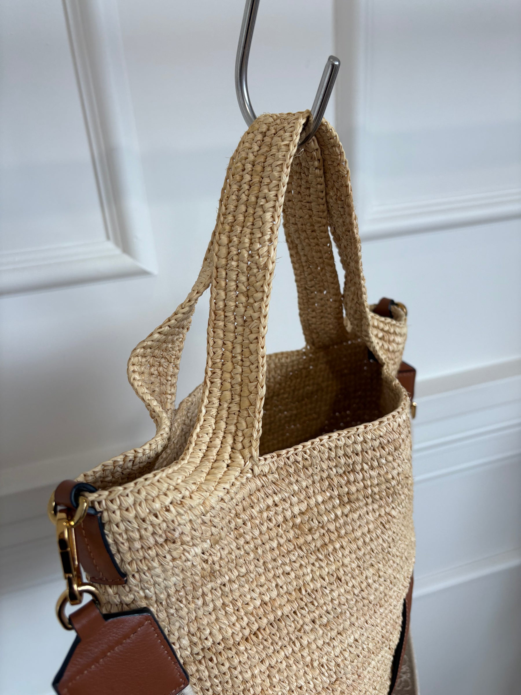 Loewe Raffia Slit Crossbody Bag