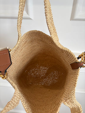 Loewe Raffia Slit Crossbody Bag