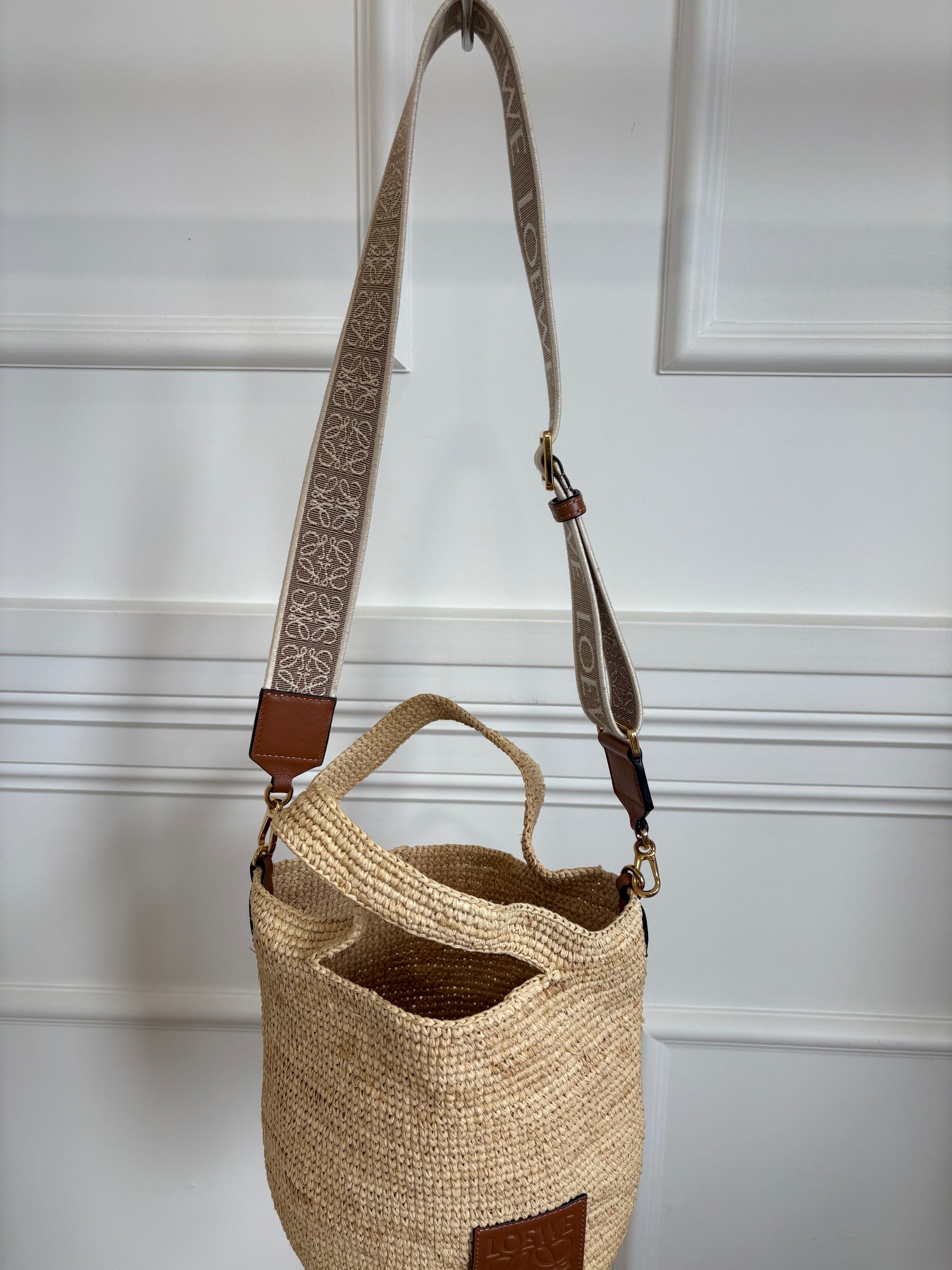 Loewe Raffia Slit Crossbody Bag