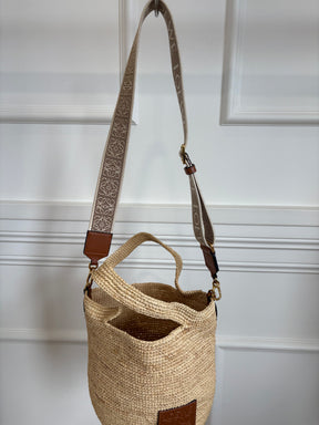 Loewe Raffia Slit Crossbody Bag