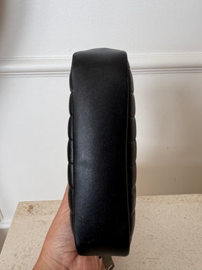 Saint Laurent Black Leather Zipped Cosmetic Bag