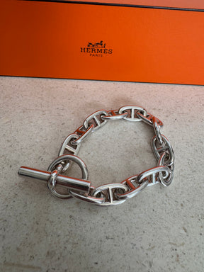 Hermès Sterling Silver Large Chaine d'ancre bracelet