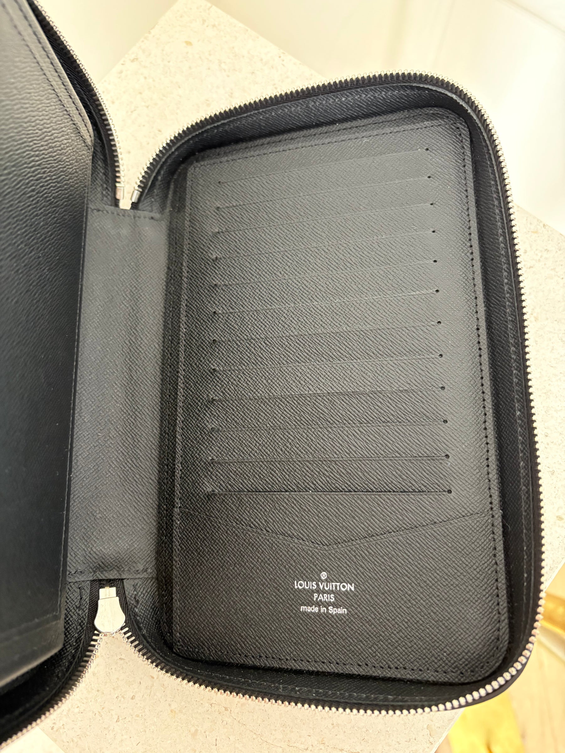 Louis Vuitton Dandy Epi Wallet In Black