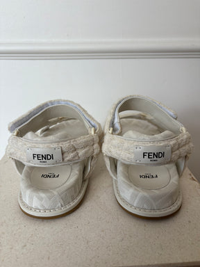 Fendi Dad Sandals White, 37