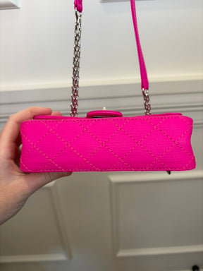 Chanel Neon Pink Quilted Leather Reissue Belt Bag