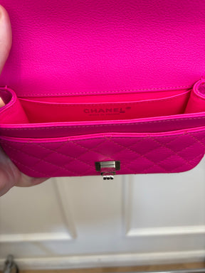 Chanel Neon Pink Quilted Leather Reissue Belt Bag