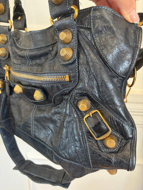 Balenciaga Navy City Bag