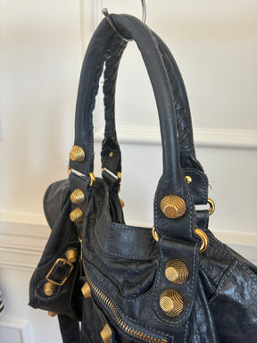 Balenciaga Navy City Bag