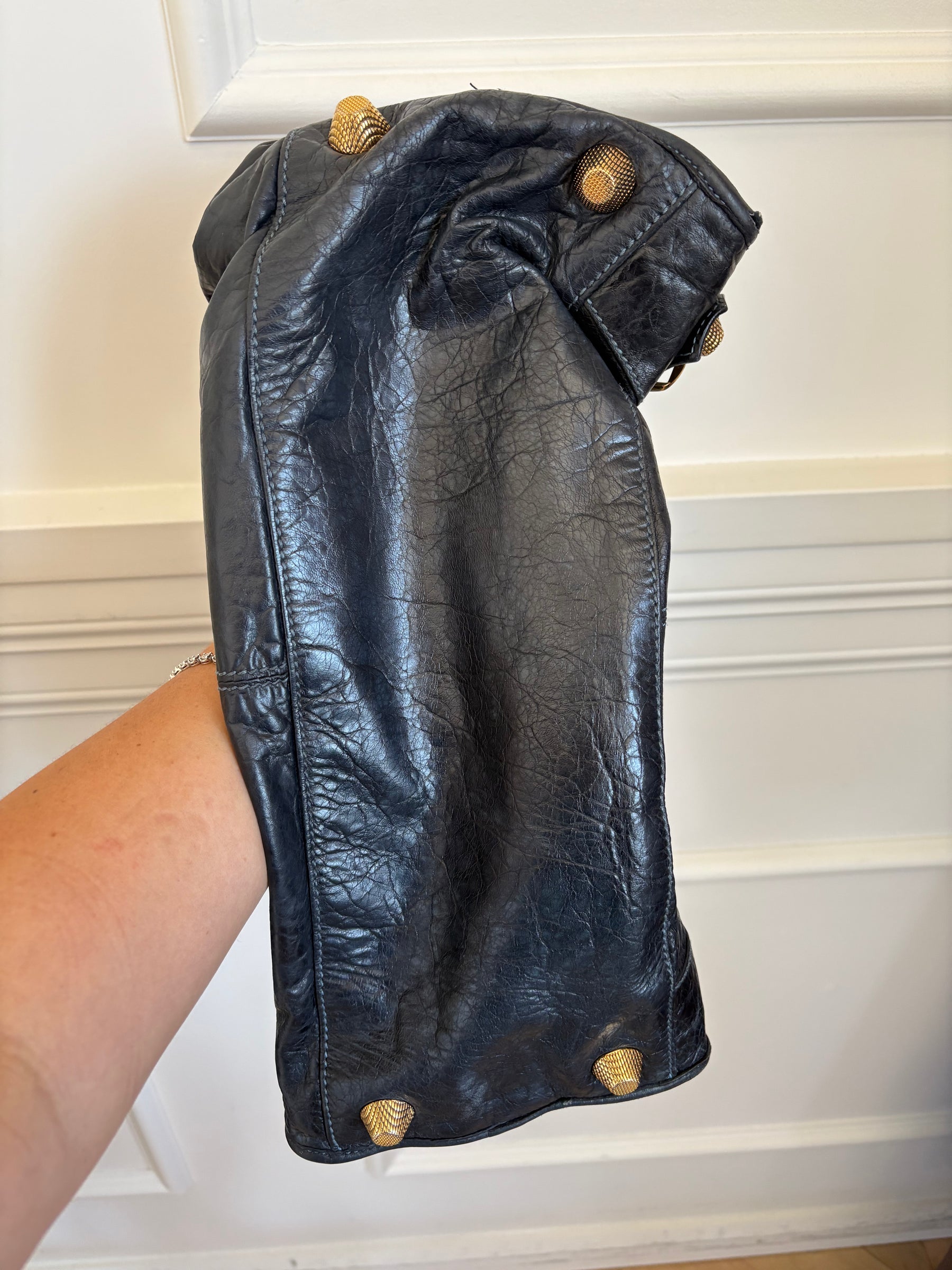 Balenciaga Navy City Bag