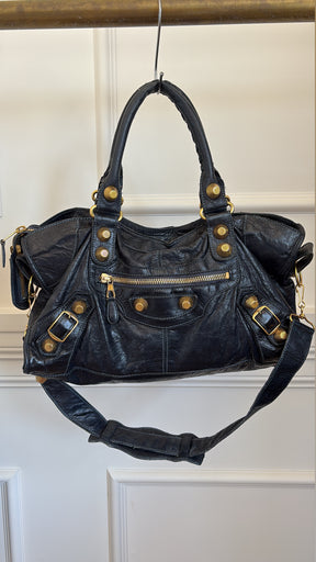 Balenciaga Navy City Bag
