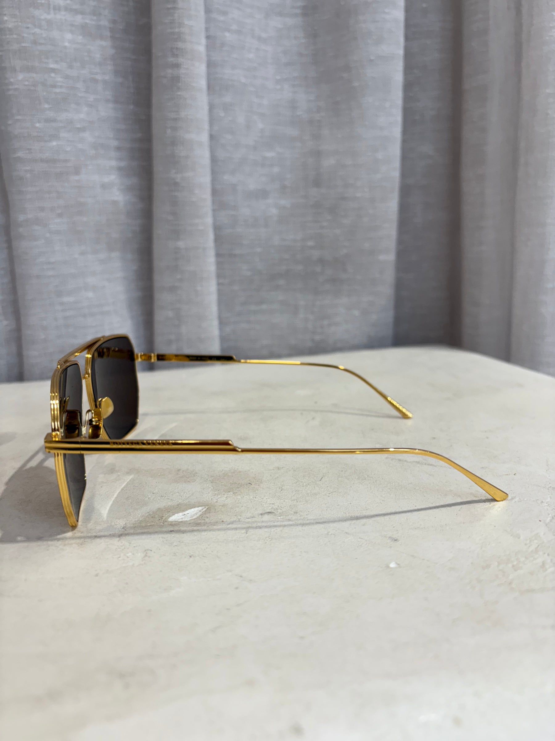 Bottega Veneta Gold Frame Sunglasses