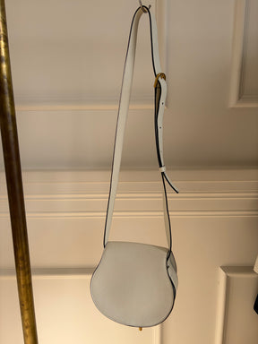 Chloé White Grained Leather Marcie Bag