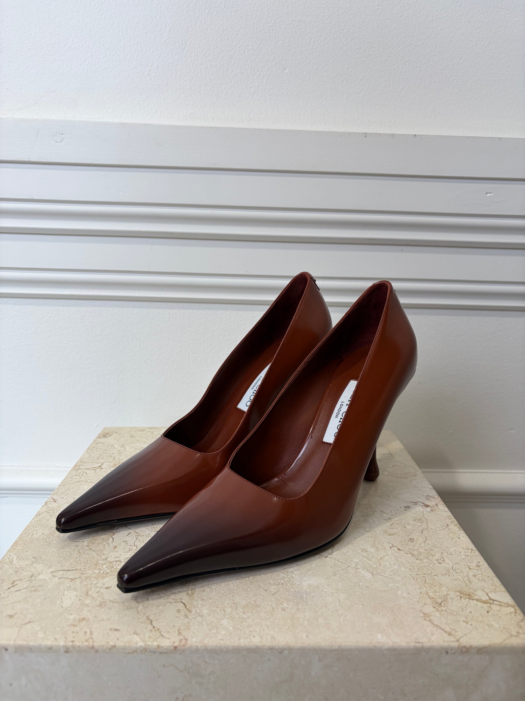 Jimmy Choo Brown Ombre Pointed Pumps, 40
