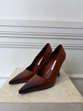 Jimmy Choo Brown Ombre Pointed Pumps, 40