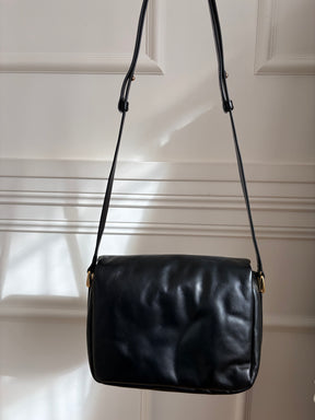 A.P.C. Black Soft Leather Grace Bag
