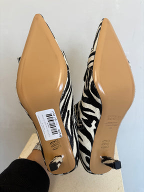 Essentiel Antwerp Ickle Animal Print Booties Black And White, 40